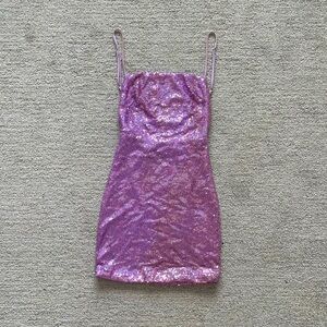 Lucy in the Sky Women’s Mini Dress Sequin Glitter Club Party Spring Bodycon Rave